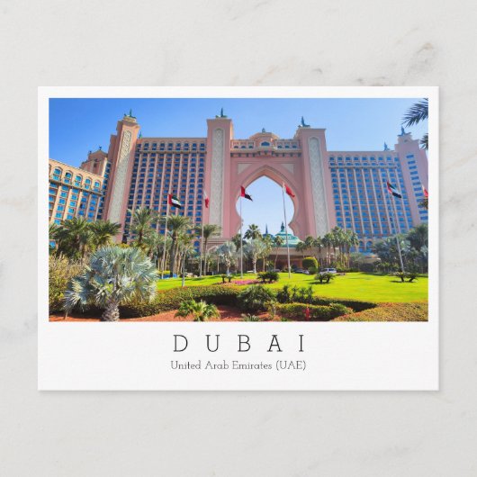 カスタム文字,ドバイ,アラブ首長国統一された連邦絵葉書 ポストカード (正面)