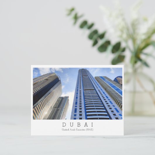 カスタム文字,ドバイ,アラブ首長国統一された連邦絵葉書 ポストカード (スタンド正面)