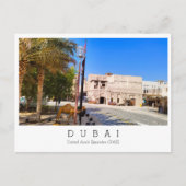 カスタム文字，ドバイ，アラブ首長国統一された連邦絵葉書 ポストカード (正面)