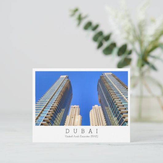 カスタム文字,ドバイ,アラブ首長国統一された連邦絵葉書 ポストカード (スタンド正面)