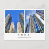 カスタム文字，ドバイ，アラブ首長国統一された連邦絵葉書 ポストカード (正面)