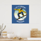 カスタム文字&ネームSNOWBOARDERポスター ポスター (キッチン)