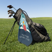 カスタム文字「ハバナの夜」 ゴルフタオル (グリーン)