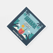 カスタム文字「ハバナの夜」 スタンダードランチョンナプキン (角)