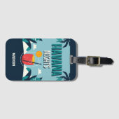 カスタム文字「ハバナの夜」 ラゲッジタグ (正面横)