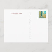 カスタム文字&バックガーで独自のポストカードを。 案内ポストカード (裏面)