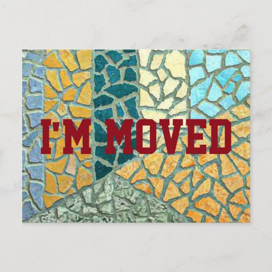 カスタム文字&バックガーで独自のポストカードを。 案内ポストカード (正面)