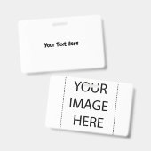 カスタム文字 バッジ (Front & Back)