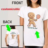 🎾🎄カスタム文字、パデル動力クリスマス Tシャツ