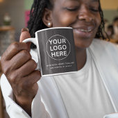 カスタム文字&ビジネスロゴlブランドグレープロモーション コーヒーマグカップ