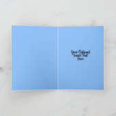 カスタム文字&フォト最高のパパEVERあいさつカード カード (内部)