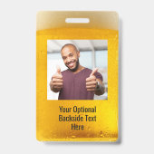 カスタム文字&フォトBEERバッジ バッジ (裏面)