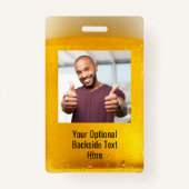 カスタム文字&フォトBEERバッジ バッジ (裏面)