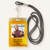 カスタム文字&フォトBEERバッジ バッジ (裏面ランヤード)