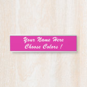 カスタム文字、フォントの色パーソナライズされた付き サインプレート (正面)