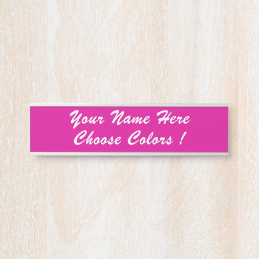 カスタム文字、フォントの色パーソナライズされた付き サインプレート (正面)