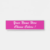 カスタム文字、フォントの色パーソナライズされた付き サインプレート (正面)