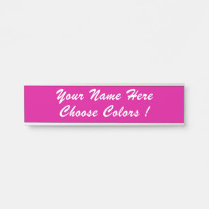 カスタム文字、フォントの色パーソナライズされた付き サインプレート