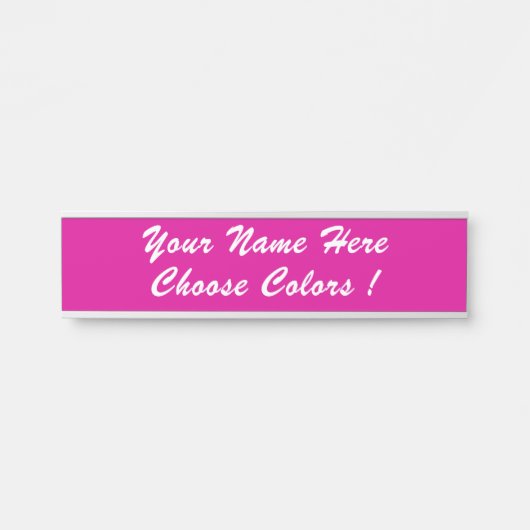 カスタム文字、フォントの色パーソナライズされた付き サインプレート (正面)