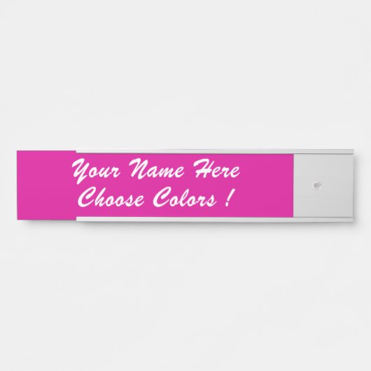 カスタム文字、フォントの色パーソナライズされた付き サインプレート (正面)