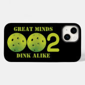 カスタム文字、ブラックiPhone 14で002スコア Case-Mate iPhoneケース (裏面 (横))