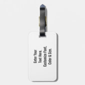 カスタム文字 ラゲッジタグ (裏面縦)