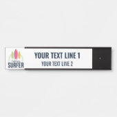 カスタム文字&ロケーションサーファー サインプレート (正面)