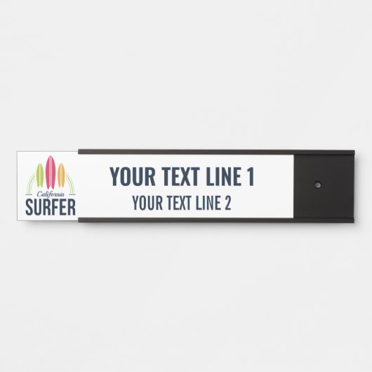 カスタム文字&ロケーションサーファー サインプレート (正面)