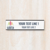 カスタム文字&ロケーションサーファー サインプレート (正面)