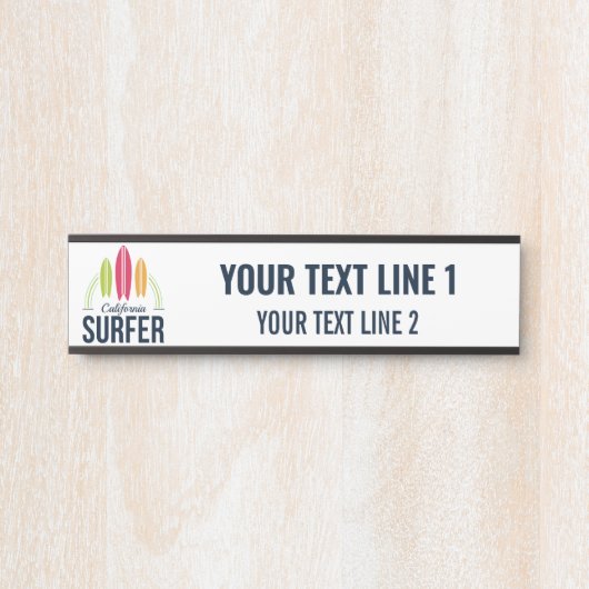 カスタム文字&ロケーションサーファー サインプレート (正面)
