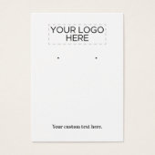 カスタム文字&ロゴイヤリングディスプレイカード (正面)