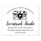 カスタム文字・ロゴ撮影事業用カメラ ラバースタンプ (インプリント)