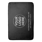 カスタム文字&ロゴlブラック&ホワイトプロモーション バスマット (正面縦)