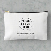 カスタム文字&ロゴlプロモーションブラック&ホワイト アクセサリーポーチ