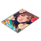 カスタム文字-中国の美しいAi生成イメージ ノートブック (左側)