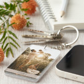 カスタム文字+写真ワンアクリルキーチェーン キーホルダー (正面右)