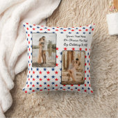 カスタム文字/写真赤白青サマービベス クッション (ブランケット)