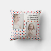 カスタム文字/写真赤白青サマービベス クッション (裏面)