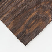 カスタム文字&写真/木製素朴カントリーウッド フリースブランケット (角)