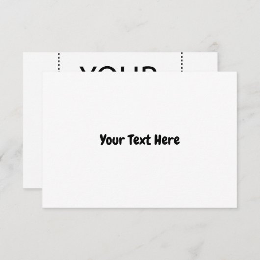 カスタム文字 出欠カード (正面/裏面)