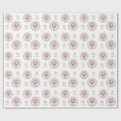 カスタム文字〔占星術の〕十二宮図サインリブラ ラッピングペーパー (フラット)