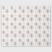 カスタム文字〔占星術の〕十二宮図標識《星座》乙女座 ラッピングペーパー (フラット)