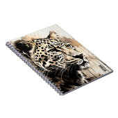 カスタム文字:抽象芸術Leopard Notebook Journal ノートブック (右側)