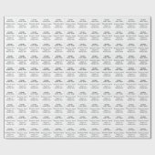 カスタム文字、業務用ロゴラッピング紙 ラッピングペーパー (フラット)