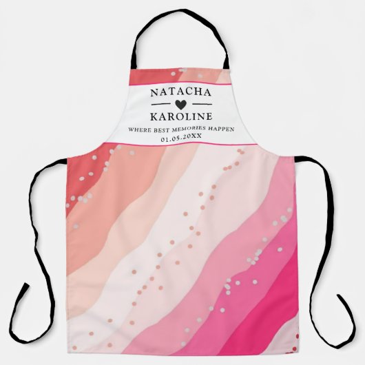カスタム文字、水彩キッチン エプロン (正面)