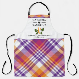 カスタム文字、水彩キッチン エプロン