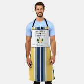 カスタム文字、水彩キッチン エプロン (着用した状態)