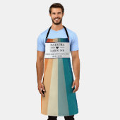カスタム文字、水彩キッチン エプロン (着用した状態)