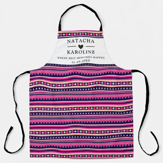 カスタム文字、水彩キッチン エプロン (正面)