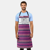 カスタム文字、水彩キッチン エプロン (着用した状態)